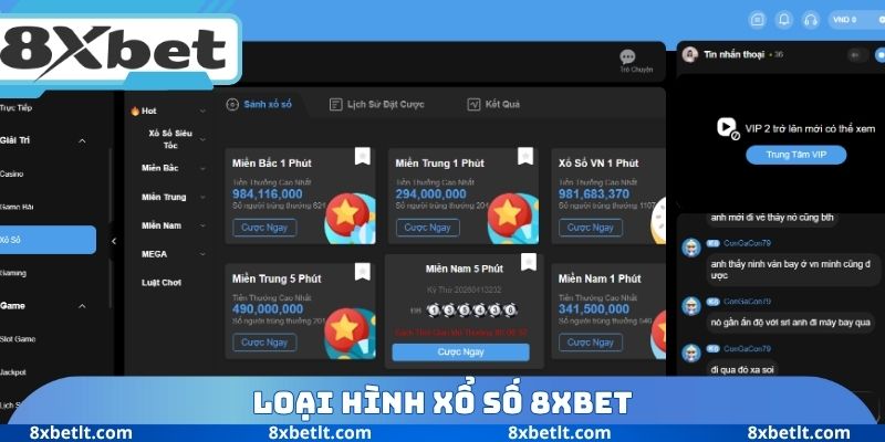 Loại hình xổ số 8XBET