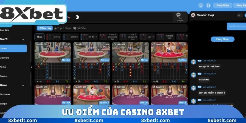 Ưu điểm của Casino 8XBET